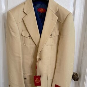 Vintage Robert Lewis Safari Style 3 Piece Suit Men’s M/36 GORGEOUS NWT